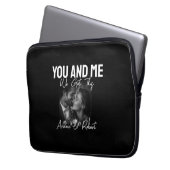 Personalized Black Photo Couple You and Me  Laptopschutzhülle (Vorderseite Links)
