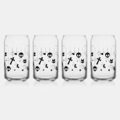 Personalized Black Text Spooky Wedding Dosenglas (Rechts)