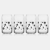 Personalized Black Text Spooky Wedding Dosenglas (Links)