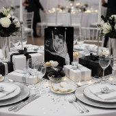 Personalized Black & White Photo Gift Bag Mittlere Geschenktüte