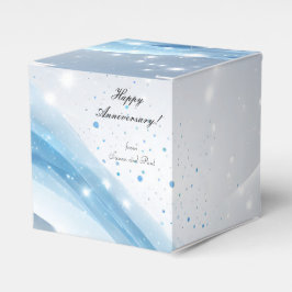 Personalized Blue Anniversary Gift Box  Geschenkschachtel