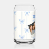 Personalized Blue Bow Coquette Name Aesthetic Dosenglas (Rechts)