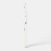 Personalized Blue Bow Coquette Name Aesthetic iPhone 16 Hülle (Linke Seite)