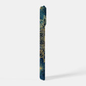 Personalized Blue Celestial Gold Sun Moon Mandala iPhone 15 Hülle (Rechte Seite)