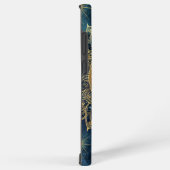 Personalized Blue Celestial Gold Sun Moon Mandala Samsung Galaxy Hülle (Rechte Seite)