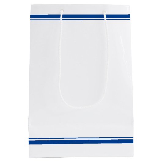 Personalized Blue Class of 2026 Graduation Mittlere Geschenktüte (Rückseite)