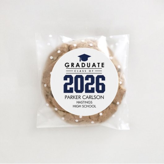 Personalized Blue Class of 2026 Graduation Sticker