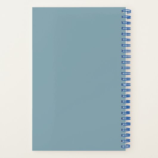 Personalized blue flower Bible Scripture jeremiah  Notizblock (Rückseite)