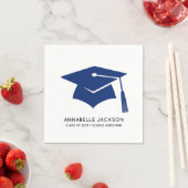 Personalized Blue Graduation Serviette (Beispiel)