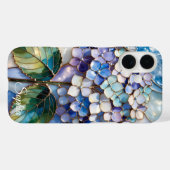 Personalized Blue Hydrangea Phone Case Floral (Rückseite (Horizontal))