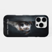 Personalized Blue Merle Aussie Portrait iPhone Hülle (Rückseite (Horizontal))