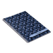 Personalized Blue Peacock Feather Notebook Notizblock (Rechte Seite)