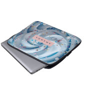 Personalized Blue Whipped Frosting Sprinkle Laptopschutzhülle (Vorne Knopf)