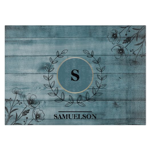 Personalized Bluewood Kitchen Cutting Board Schneidebrett (Vorderseite)