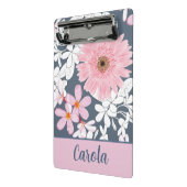 Personalized Blush Floral Planner Mini Klemmbrett (Gewinkelt2)