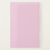 Personalized Blush Floral Planner Planer (Rückseite)