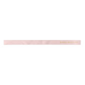 Personalized Blush Pink Ribbon with Gold Name Text Satinband (Vorderseite)
