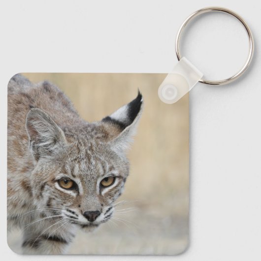 Personalized Bobcat Keychain - Add Your Name Schlüsselanhänger (Rückseite)