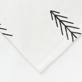 Personalized Boho black and white Fleecedecke (Ecke)