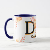 Personalized Boho Floral Mug - Custom Name & Initi Tasse (Links)