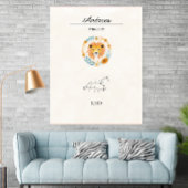 Personalized Boho Leo Zodiac Constellation Poster