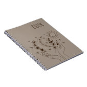 Personalized Boho Moon & Sun Spiral Notebook Notizblock (Rechte Seite)