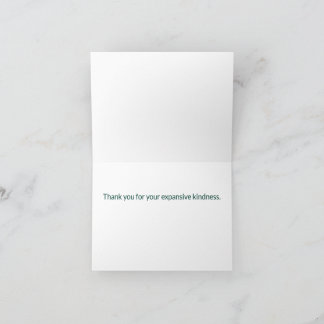 Personalized Boho Mountain Thank You Card  Dankeskarte