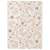 Personalized Boho Rainbow  Klemmbrett (Rückseite)