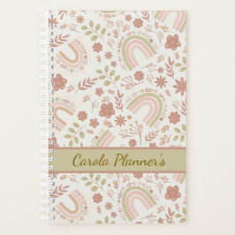 Personalized Boho Rainbow Planner Planer