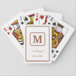 Personalized Boho Terracotta Spielkarten<br><div class="desc">Playing Cards.</div>