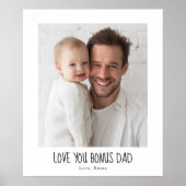 Personalized Bonus Dad Photo | Custom Step Dad Poster (Vorne)
