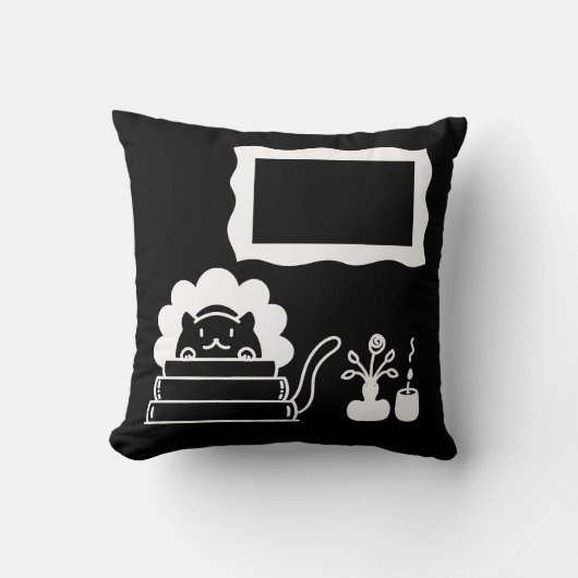 Personalized Book Titles and Picture Frame Kissen (Vorderseite)