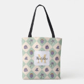 Personalized Bookish Girl Academy Wizard Green Tasche (Rückseite)