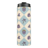 Personalized Bookish Girl Tumbler Wizard Blue Thermosbecher (Vorderseite)