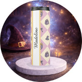 Personalized Bookish Girl Tumbler Wizard Pink Thermosbecher