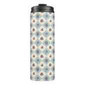 Personalized Bookish Girly Tumbler Wizard Blue Thermosbecher (Vorderseite)