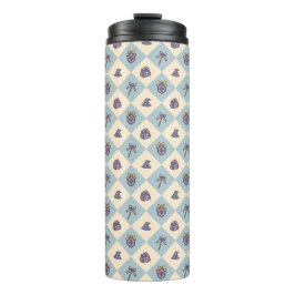 Personalized Bookish Girly Tumbler Wizard Blue Thermosbecher