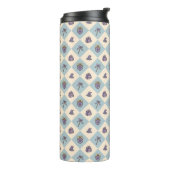 Personalized Bookish Girly Tumbler Wizard Blue Thermosbecher (Nach links gedreht)