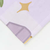 Personalized Bookish Magic Purple Pastel Girly Fleecedecke (Ecke)