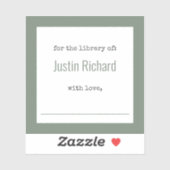 Personalized Bookplate Stickers Aufkleber (Blatt)