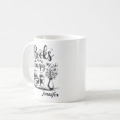 Personalized Books Are My Therapy Bookworms Kaffeetasse (Vorderseite Links)