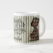 Personalized Books Feed My Imagination Jumbo-Tasse (Vorderseite Rechts)