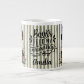 Personalized Books Feed My Imagination Jumbo-Tasse (Vorderseite)