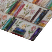 Personalized Bookshelf Kitchen Cutting Board Schneidebrett (Ecke)