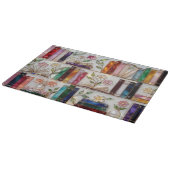 Personalized Bookshelf Kitchen Cutting Board Schneidebrett (Ecke)