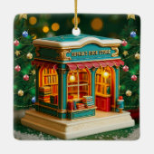 Personalized Bookstore Christmas Ornament (Rückseite)