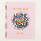 Personalized Boss Girl Planner - Colorful Planer (Vorderseite)