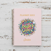 Personalized Boss Girl Planner - Colorful Planer