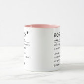 Personalized Boss Lady Definition Tasse (Zentrum)