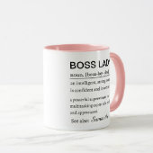 Personalized Boss Lady Definition Tasse (VorderseiteRechts)